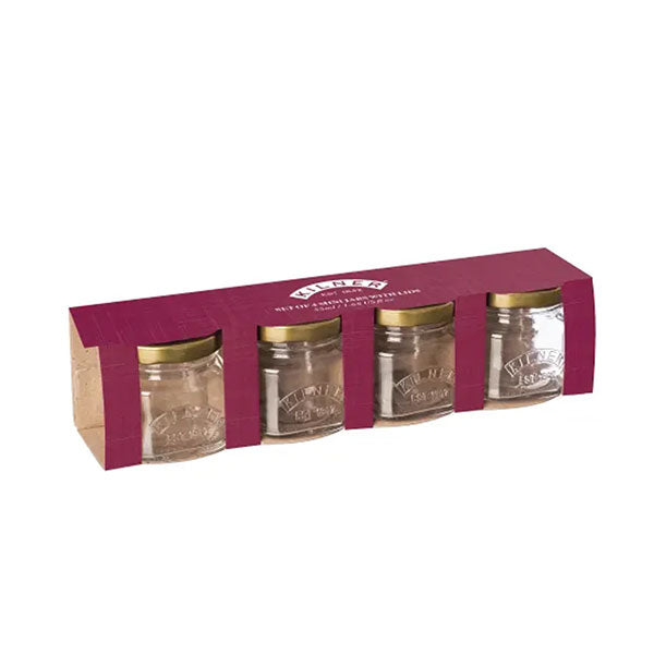 Set 4 Mini Frascos Kilner